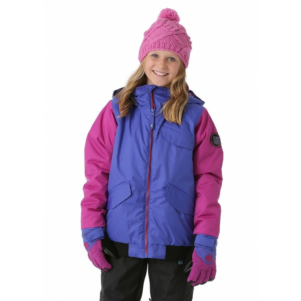 Burton Girls Twist Bomber Jacket Purple Size XL nwt